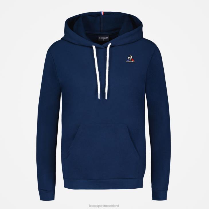 kleding LDBJ317 vrouwen Le Coq Sportif sweatshirt met capuchon blauw