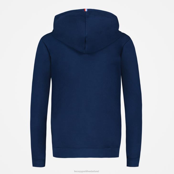 kleding LDBJ317 vrouwen Le Coq Sportif sweatshirt met capuchon blauw