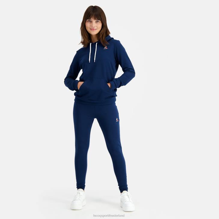 kleding LDBJ317 vrouwen Le Coq Sportif sweatshirt met capuchon blauw