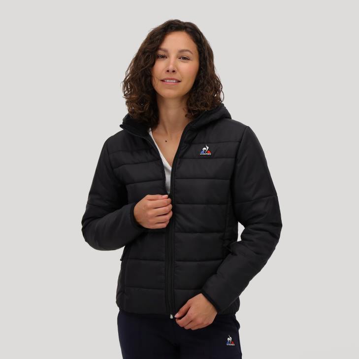 kleding LDBJ318 vrouwen Le Coq Sportif jk-lw zwart