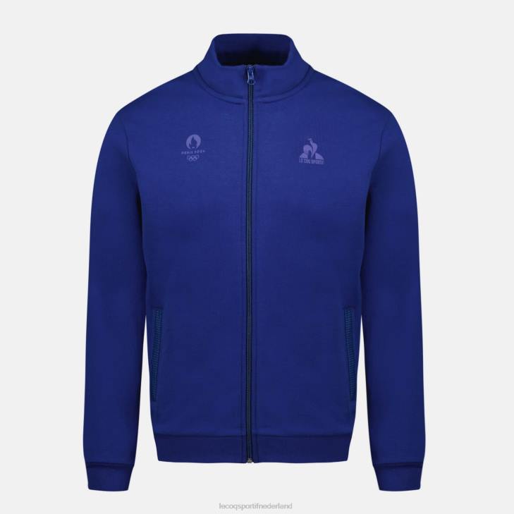 kleding LDBJ32 Heren Le Coq Sportif sweatshirt met rits blauw