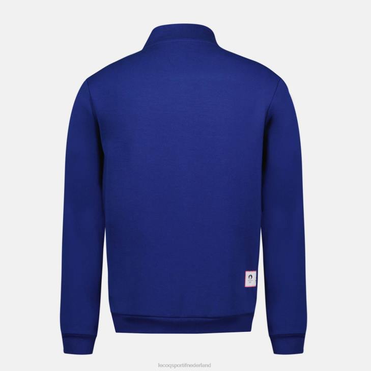 kleding LDBJ32 Heren Le Coq Sportif sweatshirt met rits blauw