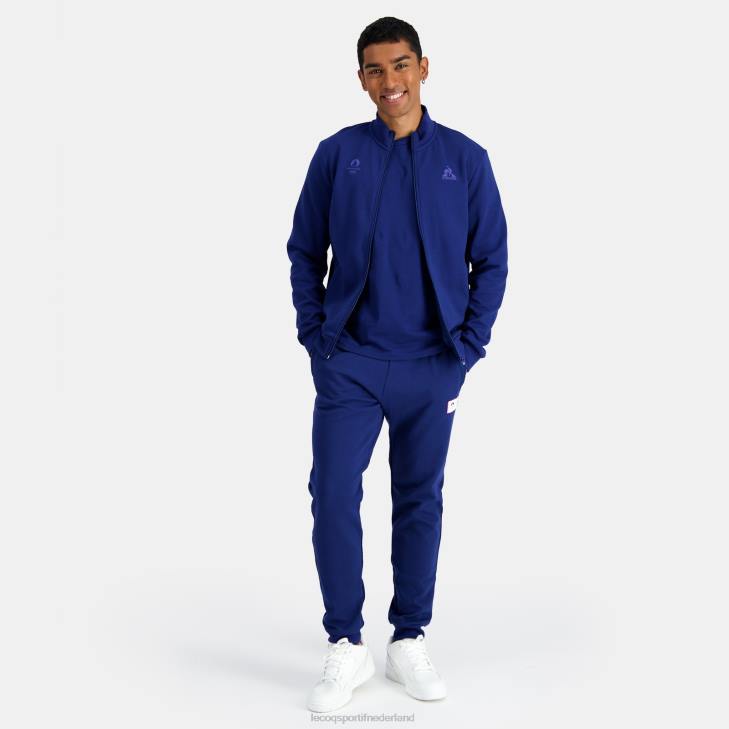 kleding LDBJ32 Heren Le Coq Sportif sweatshirt met rits blauw