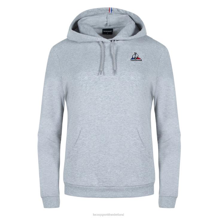 kleding LDBJ320 vrouwen Le Coq Sportif sweatshirt met capuchon grijs