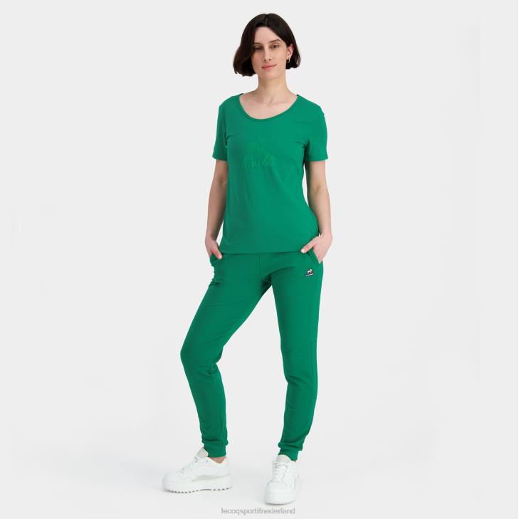 kleding LDBJ324 vrouwen Le Coq Sportif broek groen