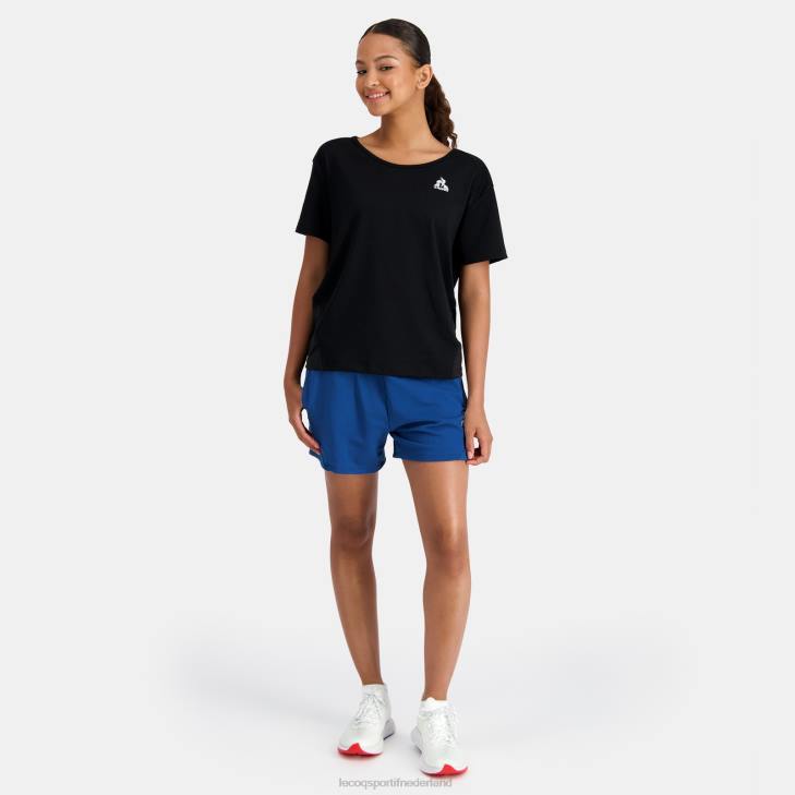 kleding LDBJ331 vrouwen Le Coq Sportif korte broek blauw