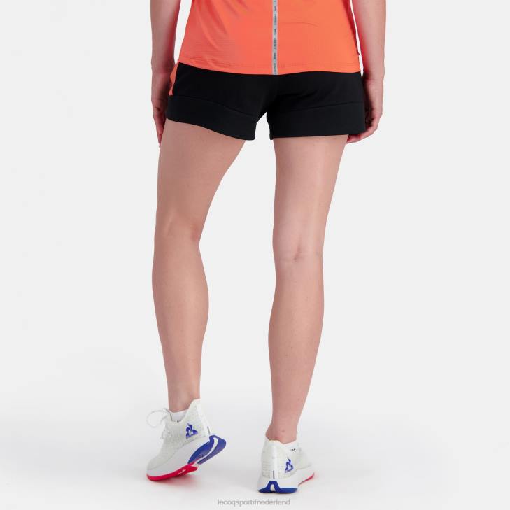 kleding LDBJ332 vrouwen Le Coq Sportif korte broek zwart