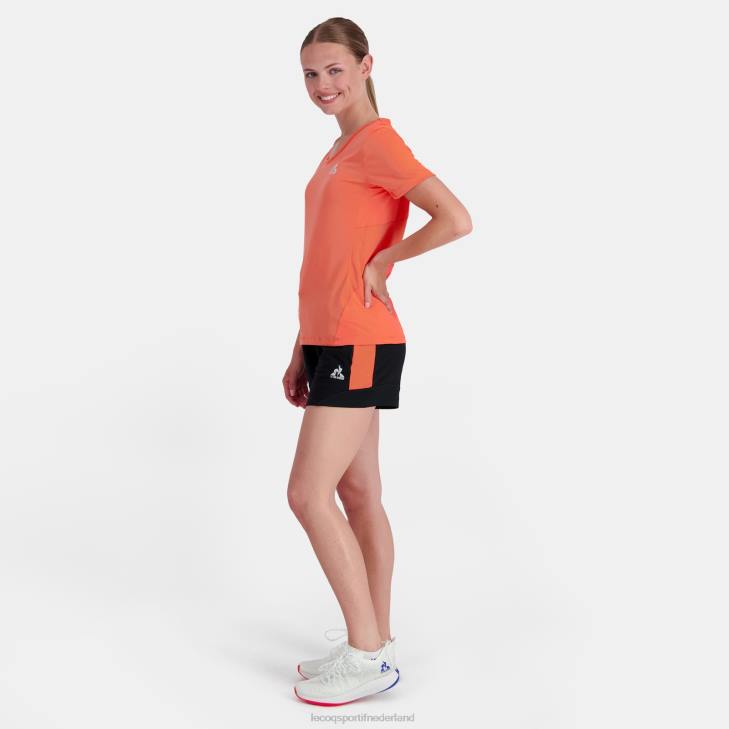 kleding LDBJ332 vrouwen Le Coq Sportif korte broek zwart