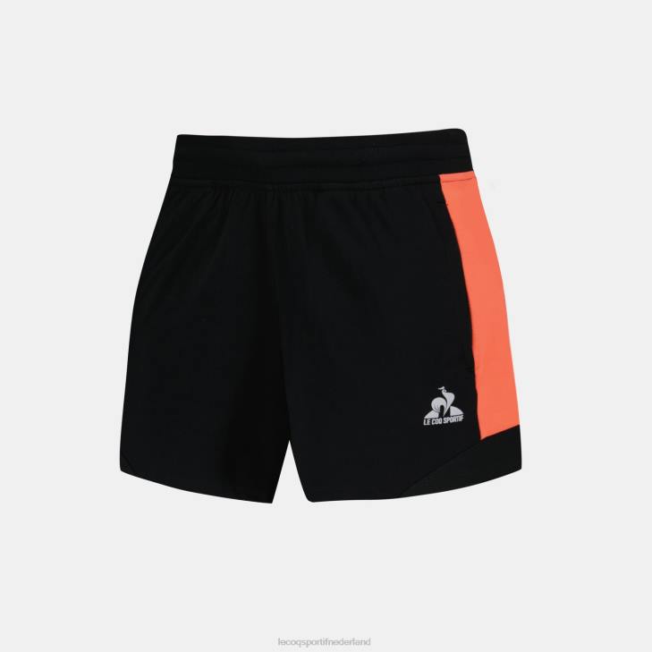 kleding LDBJ332 vrouwen Le Coq Sportif korte broek zwart