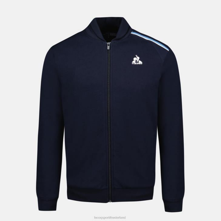 kleding LDBJ34 Heren Le Coq Sportif sweatshirt met rits blauw