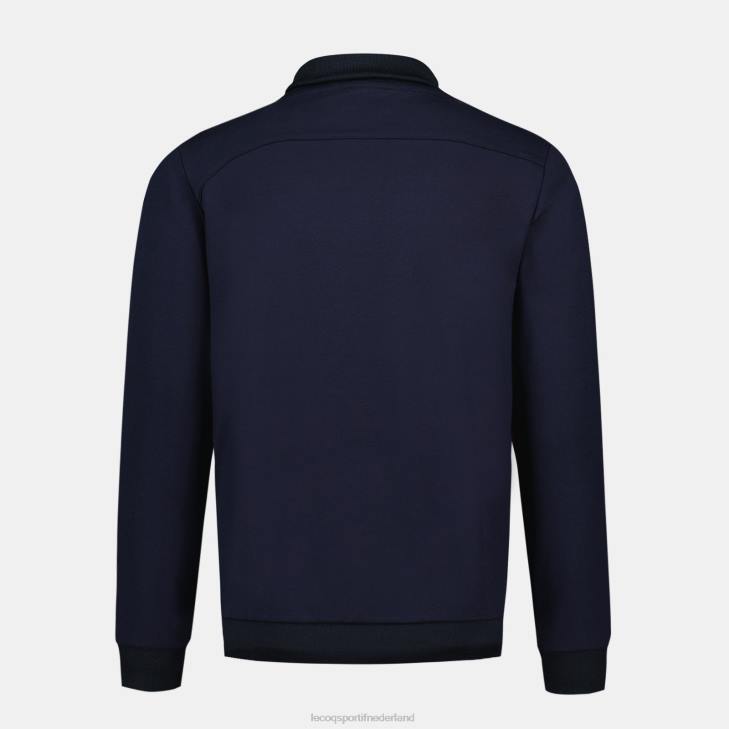 kleding LDBJ34 Heren Le Coq Sportif sweatshirt met rits blauw