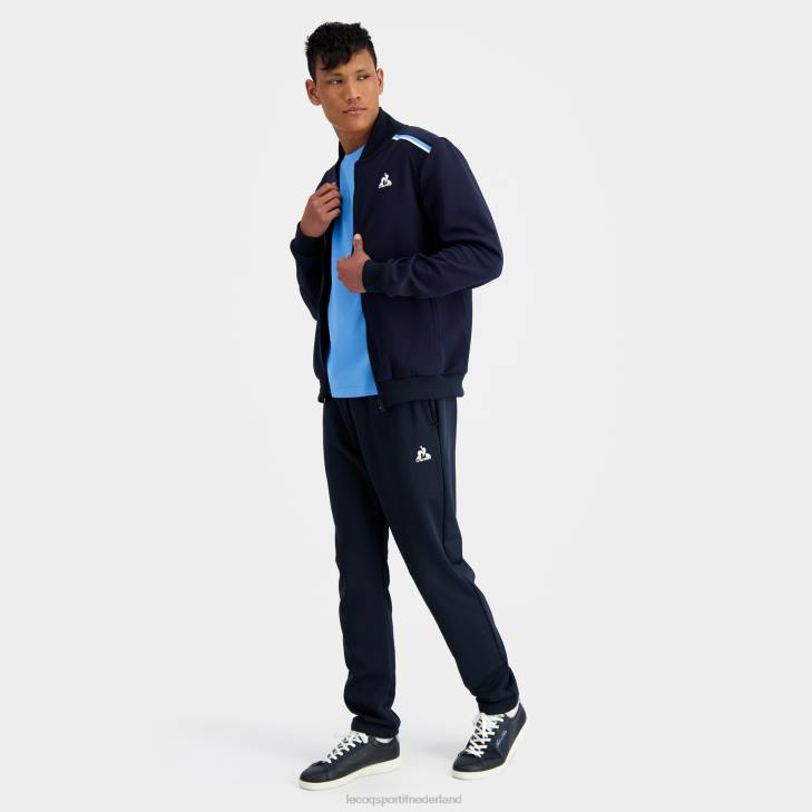 kleding LDBJ34 Heren Le Coq Sportif sweatshirt met rits blauw