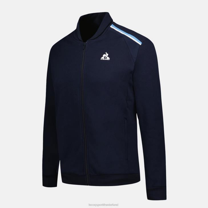 kleding LDBJ34 Heren Le Coq Sportif sweatshirt met rits blauw