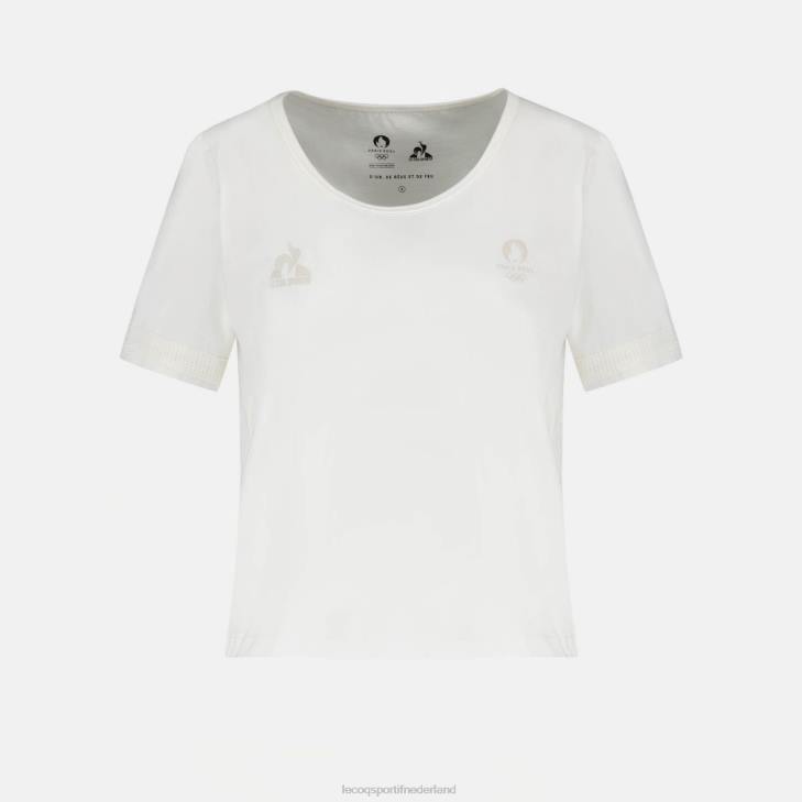 kleding LDBJ341 vrouwen Le Coq Sportif t-shirtje wit