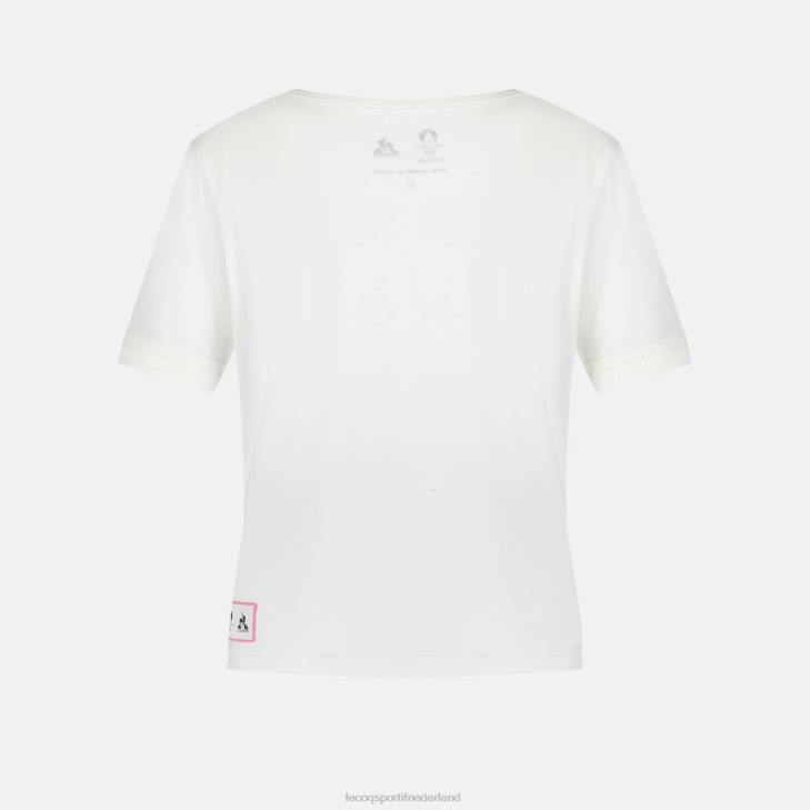 kleding LDBJ341 vrouwen Le Coq Sportif t-shirtje wit