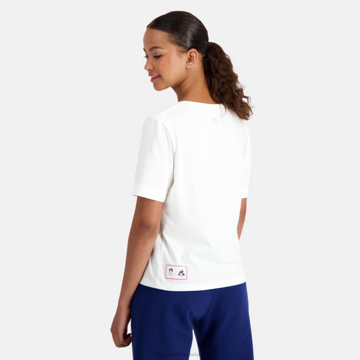kleding LDBJ341 vrouwen Le Coq Sportif t-shirtje wit