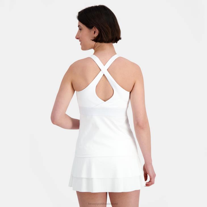 kleding LDBJ344 vrouwen Le Coq Sportif vesttopje wit