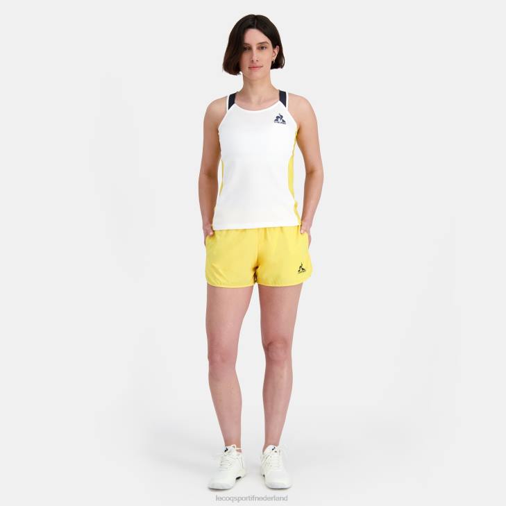 kleding LDBJ345 vrouwen Le Coq Sportif vesttopje wit