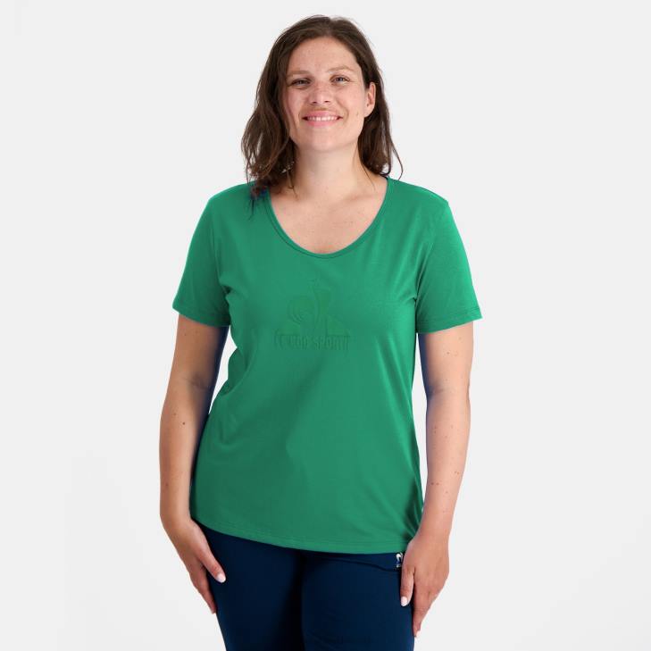 kleding LDBJ347 vrouwen Le Coq Sportif t-shirtje groen