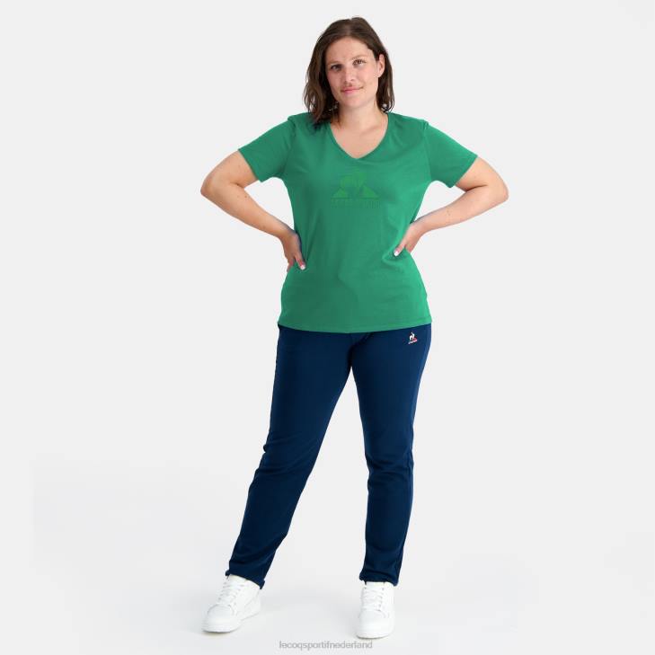 kleding LDBJ347 vrouwen Le Coq Sportif t-shirtje groen
