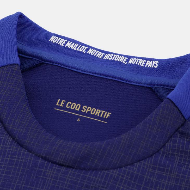 kleding LDBJ349 vrouwen Le Coq Sportif replica jersey xv de france - rugby wereldbeker 2023 blauw
