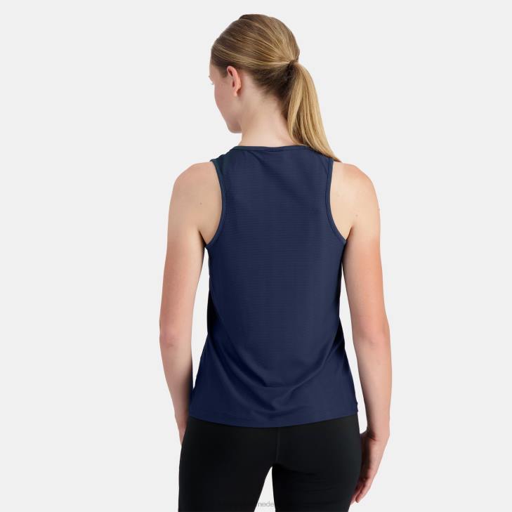 kleding LDBJ350 vrouwen Le Coq Sportif vesttopje blauw