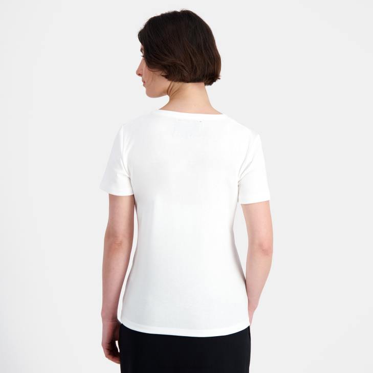 kleding LDBJ352 vrouwen Le Coq Sportif t-shirtje wit