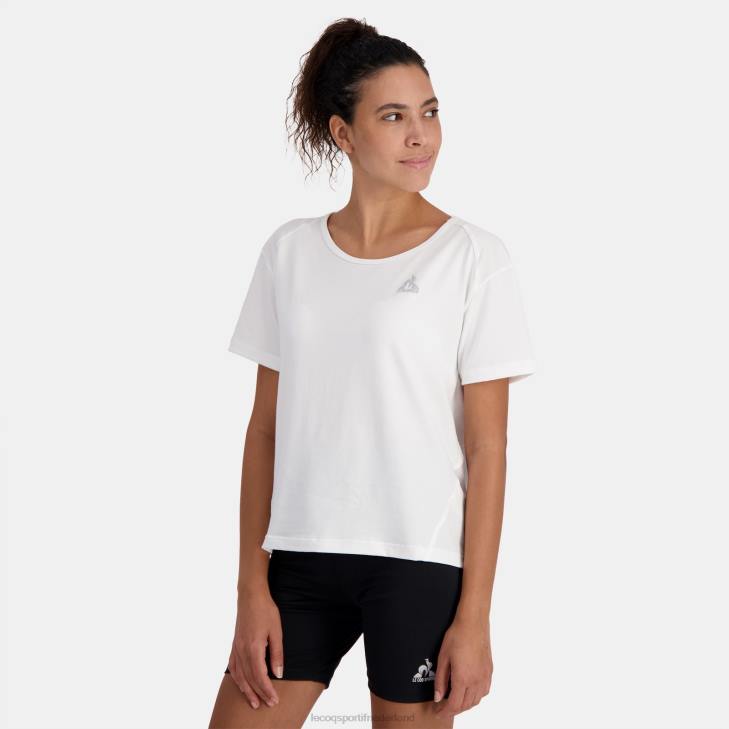 kleding LDBJ353 vrouwen Le Coq Sportif t-shirtje wit