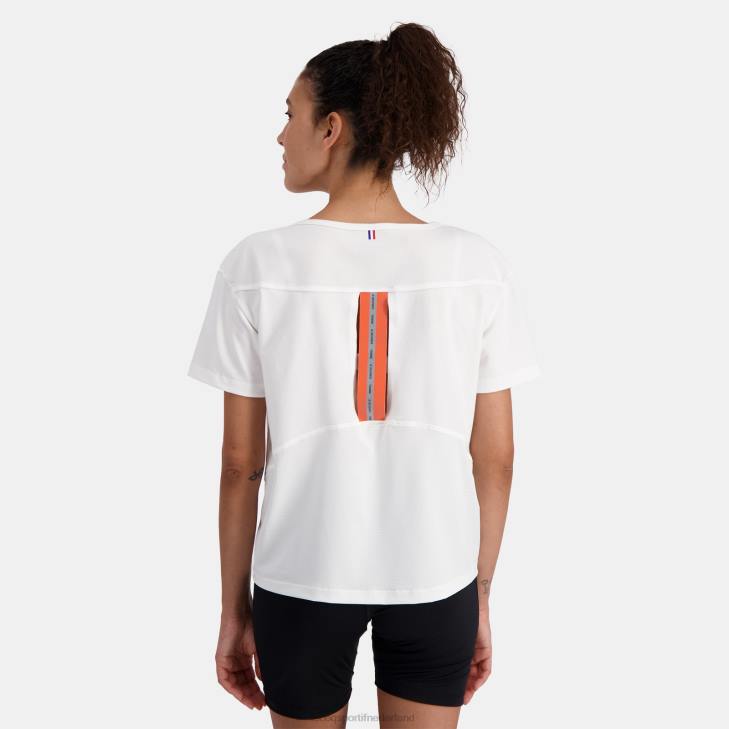 kleding LDBJ353 vrouwen Le Coq Sportif t-shirtje wit