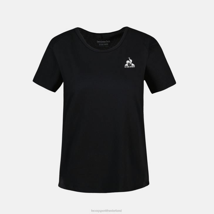 kleding LDBJ354 vrouwen Le Coq Sportif t-shirt zwart