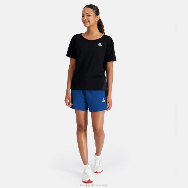 kleding LDBJ354 vrouwen Le Coq Sportif t-shirt zwart