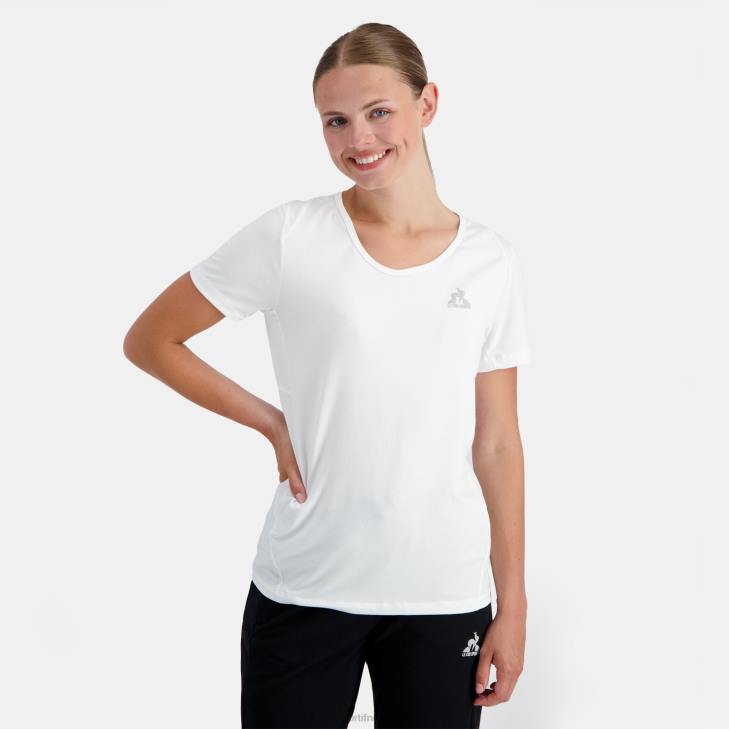 kleding LDBJ356 vrouwen Le Coq Sportif t-shirtje wit