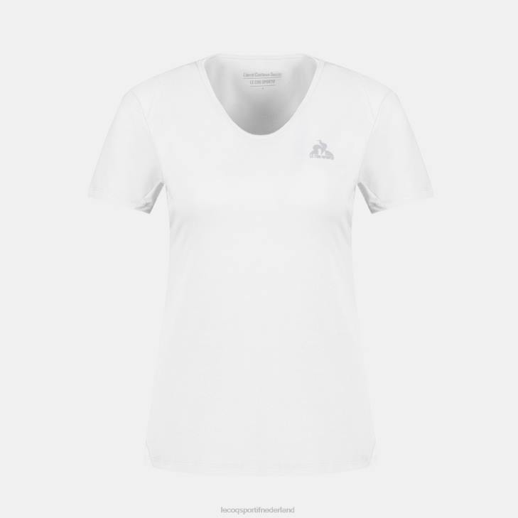 kleding LDBJ356 vrouwen Le Coq Sportif t-shirtje wit