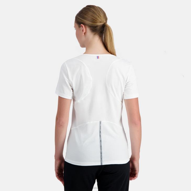 kleding LDBJ356 vrouwen Le Coq Sportif t-shirtje wit