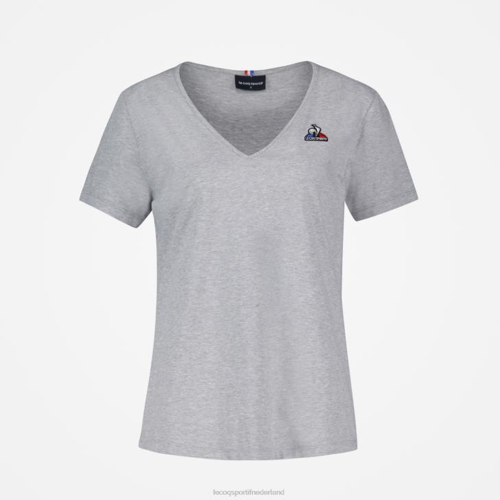 kleding LDBJ359 vrouwen Le Coq Sportif t-shirt grijs
