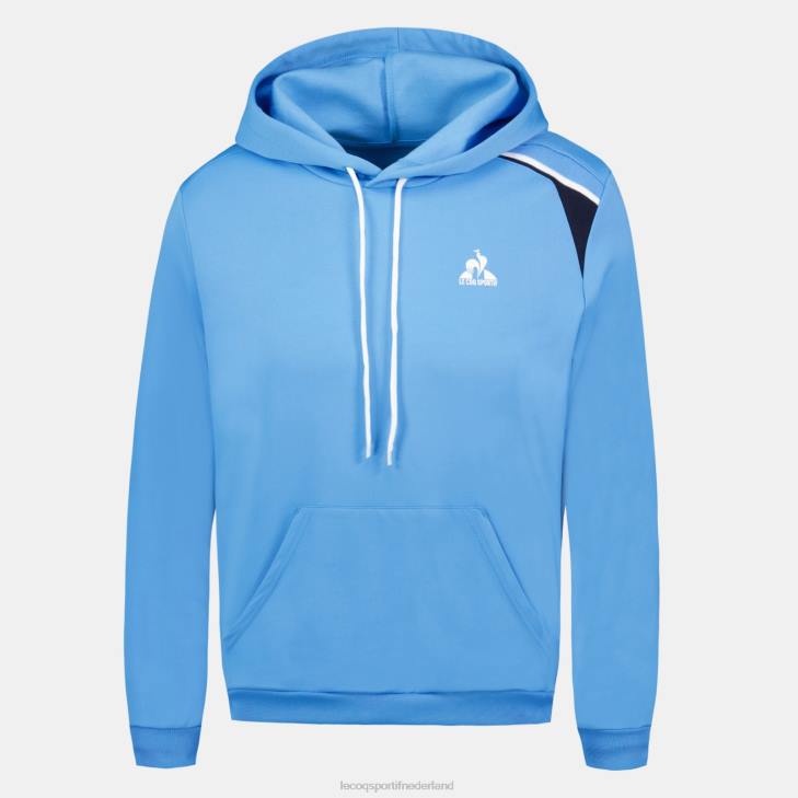 kleding LDBJ36 Heren Le Coq Sportif sweatshirt met capuchon blauw