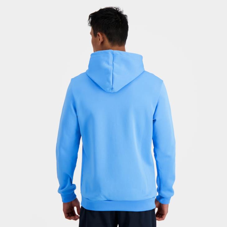 kleding LDBJ36 Heren Le Coq Sportif sweatshirt met capuchon blauw