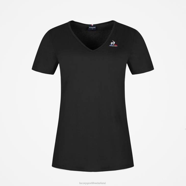 kleding LDBJ360 vrouwen Le Coq Sportif t-shirt zwart