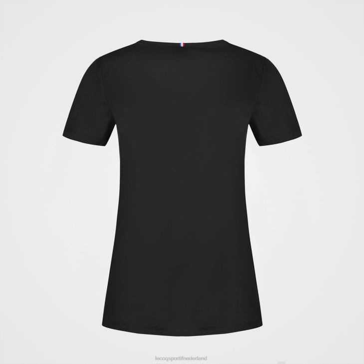 kleding LDBJ360 vrouwen Le Coq Sportif t-shirt zwart