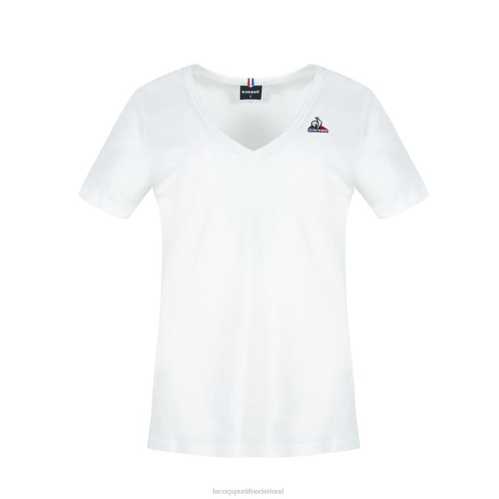 kleding LDBJ361 vrouwen Le Coq Sportif t-shirtje wit