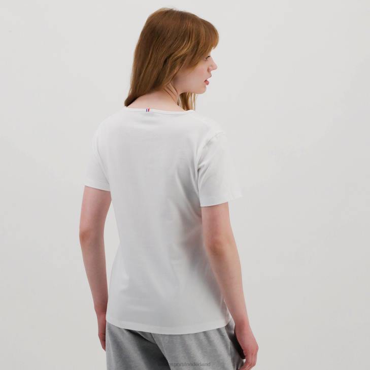 kleding LDBJ361 vrouwen Le Coq Sportif t-shirtje wit