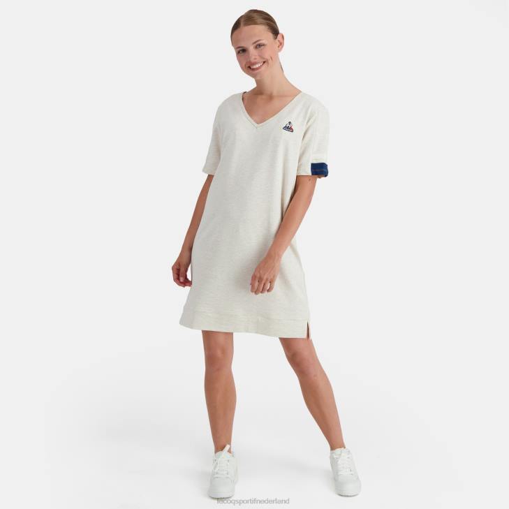 kleding LDBJ365 vrouwen Le Coq Sportif jurk beige