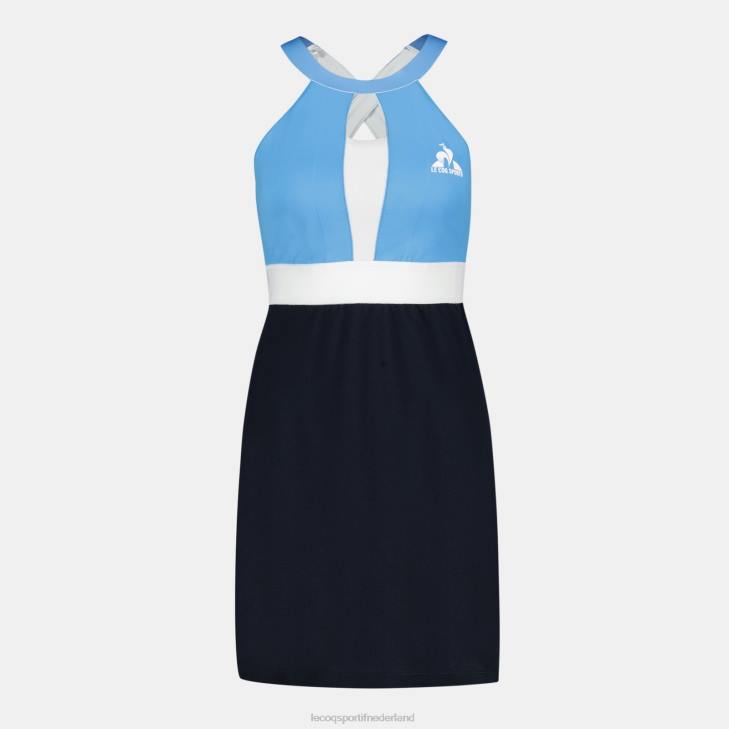 kleding LDBJ367 vrouwen Le Coq Sportif jurk blauw