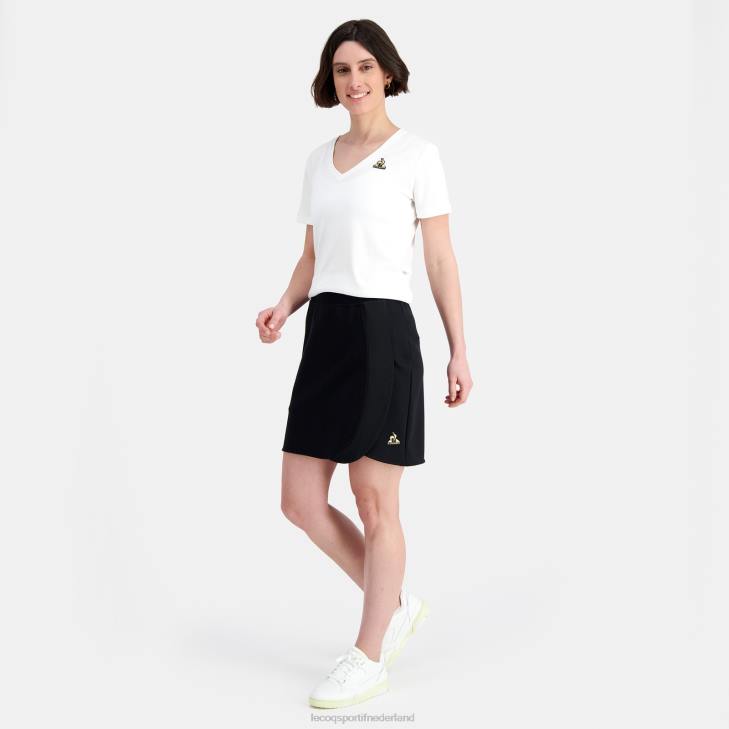 kleding LDBJ368 vrouwen Le Coq Sportif rok zwart