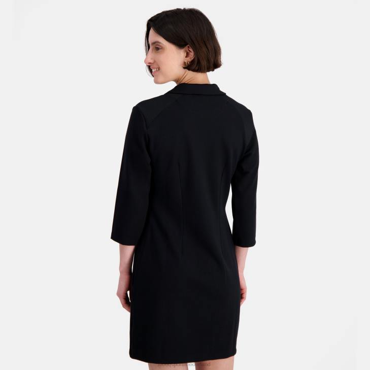 kleding LDBJ369 vrouwen Le Coq Sportif jurk zwart