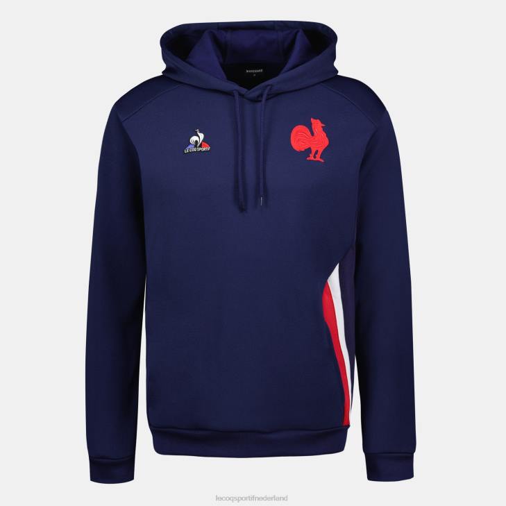 kleding LDBJ37 Heren Le Coq Sportif sweatshirt met capuchon blauw