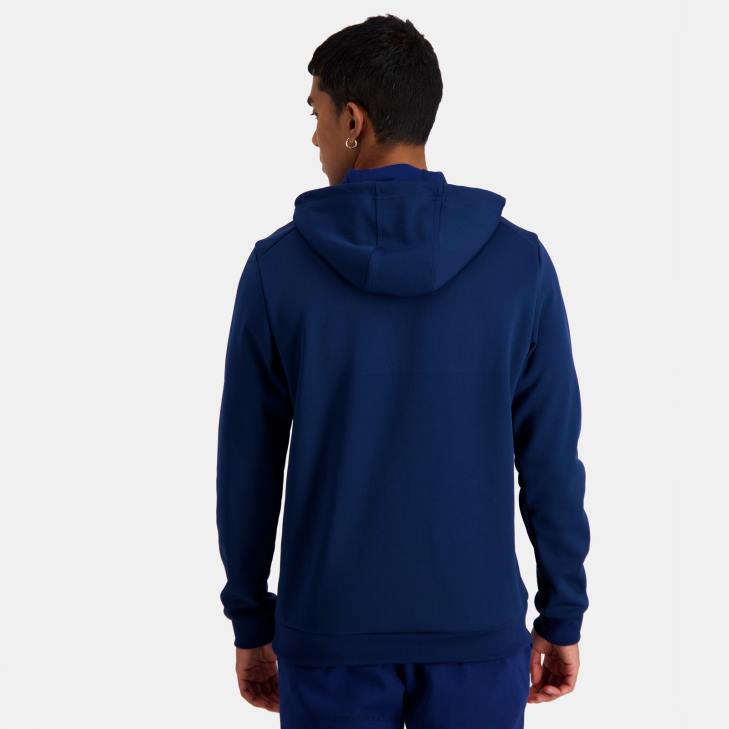 kleding LDBJ37 Heren Le Coq Sportif sweatshirt met capuchon blauw