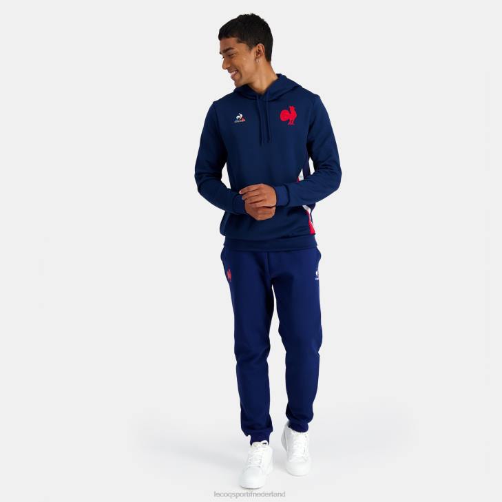 kleding LDBJ37 Heren Le Coq Sportif sweatshirt met capuchon blauw