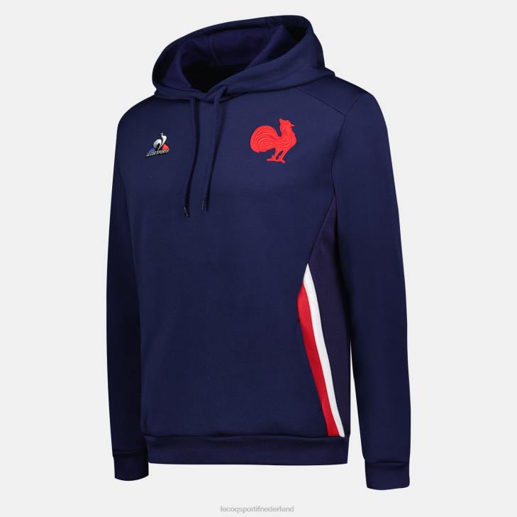 kleding LDBJ37 Heren Le Coq Sportif sweatshirt met capuchon blauw