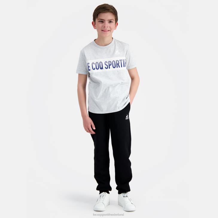 kleding LDBJ378 kinderen Le Coq Sportif t-shirt grijs
